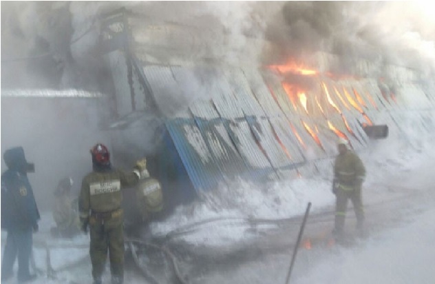 سائبیریا کی ایک فیکٹری میں لگی آگ سے 10 ہلاک