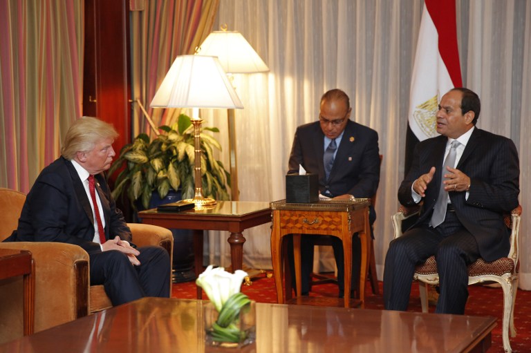 تین اپریل کو ٹرمپ اور مصر کے صدر کی ملاقات ہوگی