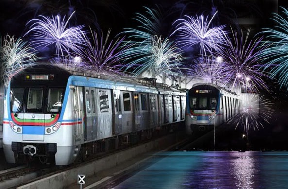 نئے سال کے موقع پر میٹرو ٹرینیں آدھی رات تک چلیں گی