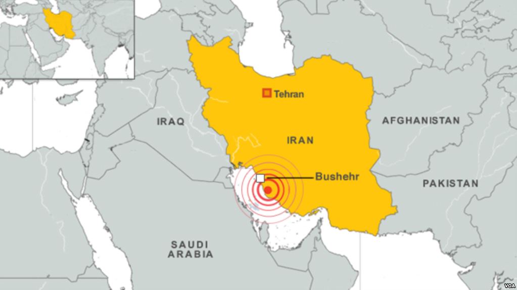 ایران میں 6.3 شدت کا  زلزلہ