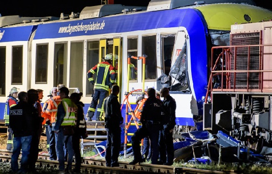 جرمنی: ریل حادثہ میں دو ہلاک