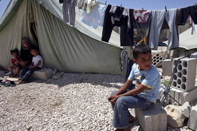 شام میں فلسطینی پناہ گزین گھاس کھانے اور مویشیوں کے باڑوں میں رہنے پرمجبور