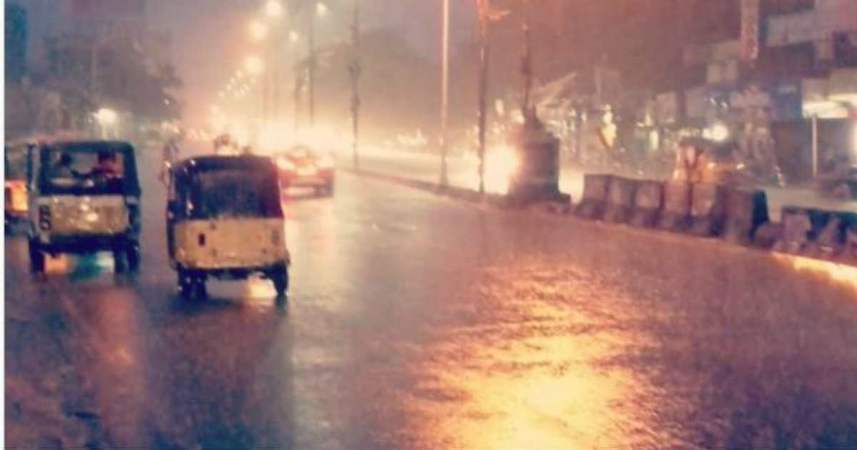 حیدرآباد میں پھر بارش،شہریوں میں خوف،کئی علاقے ہنوز پانی میں محصور