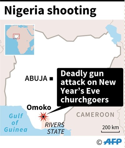 نائجیریا میں ایک چرچ پر حملہ، 17 افراد ہلاک