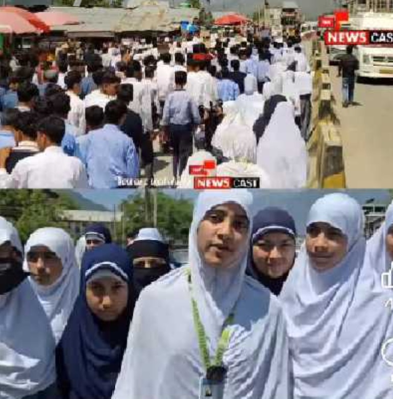پہلگام سانحہ کے بعد دوسرے دن بھی جموں کشمیر میں احتجاج جاری ، بڑی تعداد میں طلبا کی بھی شرکت 