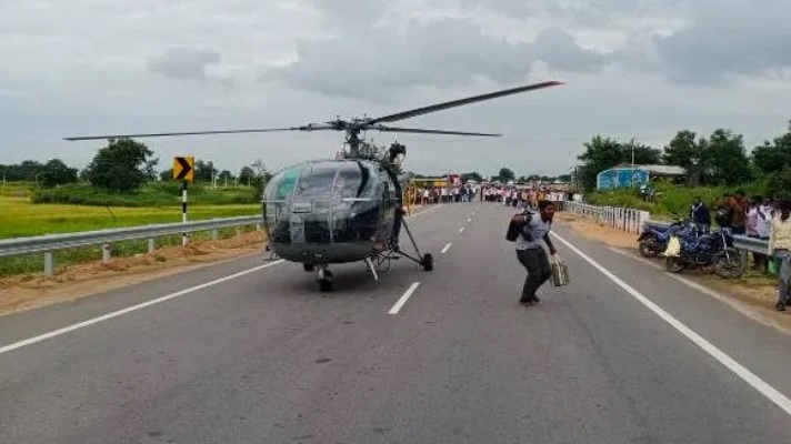 تلنگانہ:دریائے مانجرا میں پھنسے پانچ افراد کو فضائیہ کے ہیلی کاپٹر کی مدد سے بچایاگیا