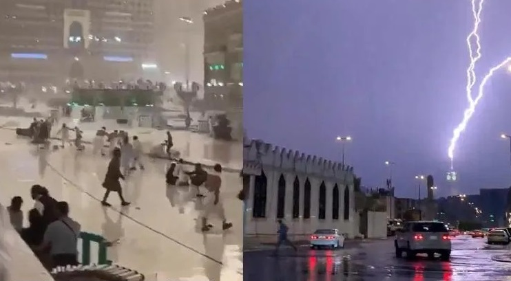 سعودی عرب میں منگل کو شدید آسمانی طوفان اور تیز ہواؤں نے تباہی مچا دی 