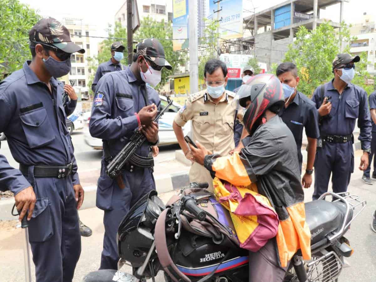 لاک ڈاون کی خلاف ورزی۔45ہزار سے زائد معاملات درج:کمشنر پولیس سائبرآباد