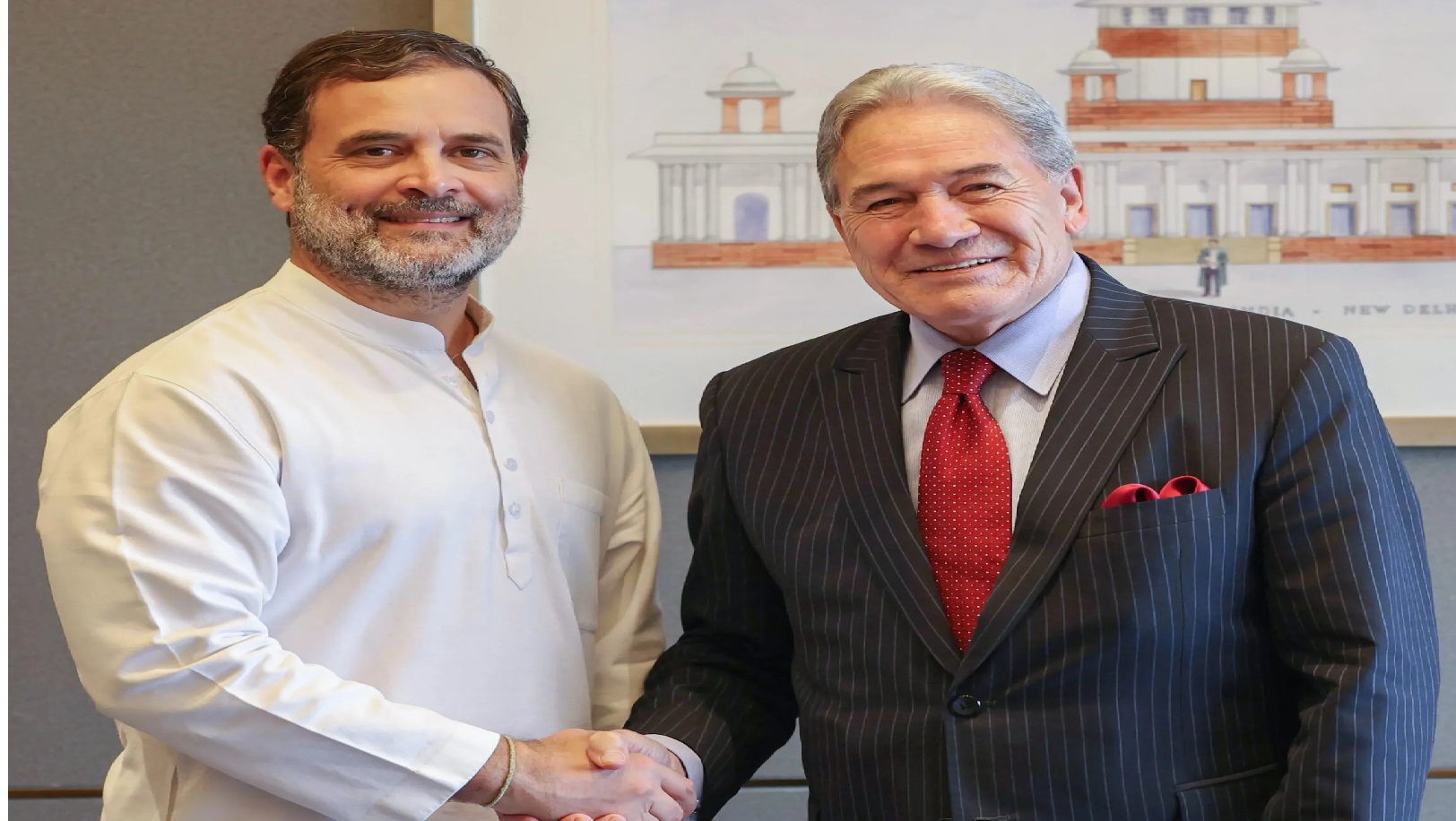 راہل نے نیوزی لینڈ کے نائب وزیر اعظم سے ملاقات کی 