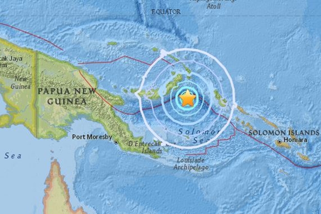 پاپوا نیو گنی میں 6.0کی شدت کا زلزلہ