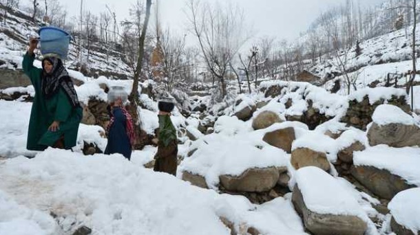 کشمیر میں زمستانی ہواؤں کا زور بر قرار، پہلگام سرد ترین جگہ