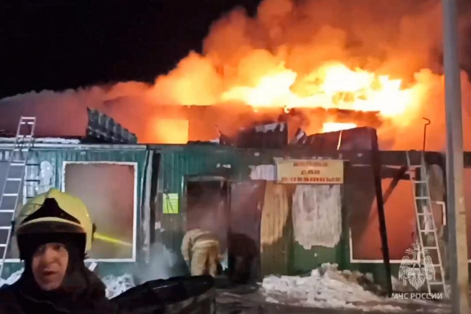 روس: نرسنگ ہوم میں بھیانک آتشزدگی سے 22 افراد ہلاک