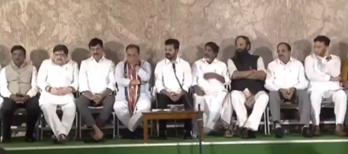  نائب صدر جمہوریہ  کے امیدوار جسٹس سدرشن ریڈی کو کامیاب بنانے ریونت ریڈی کی تمام پارٹیز  سے اپیل
