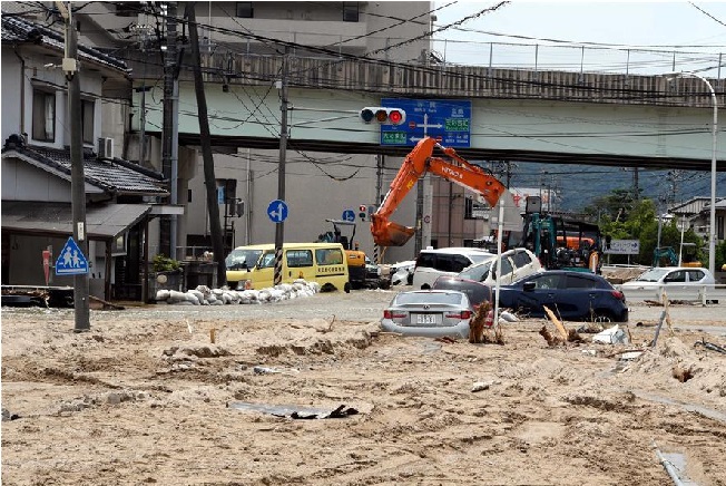 جاپان میں بارش سے مرنے والوں کی تعداد 200 ہوئی، کئی لاپتہ