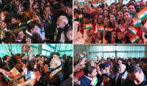 مودی پانچ ممالک کے دورے کے پانچویں اور آخری مرحلے میں ونڈہوک پہنچے
