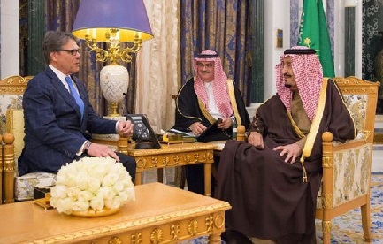 امریکی وزیر توانائی کی شاہ سلمان بن عبد العزیز سے ملاقات