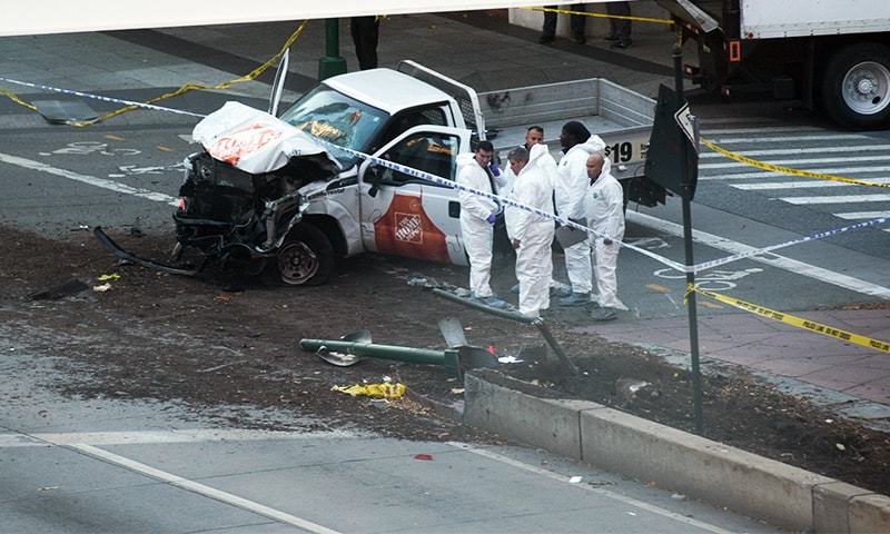 نیو یارک میں ٹرک ڈرائیور نے آٹھ افراد کو کچل کر ہلاک کر دیا