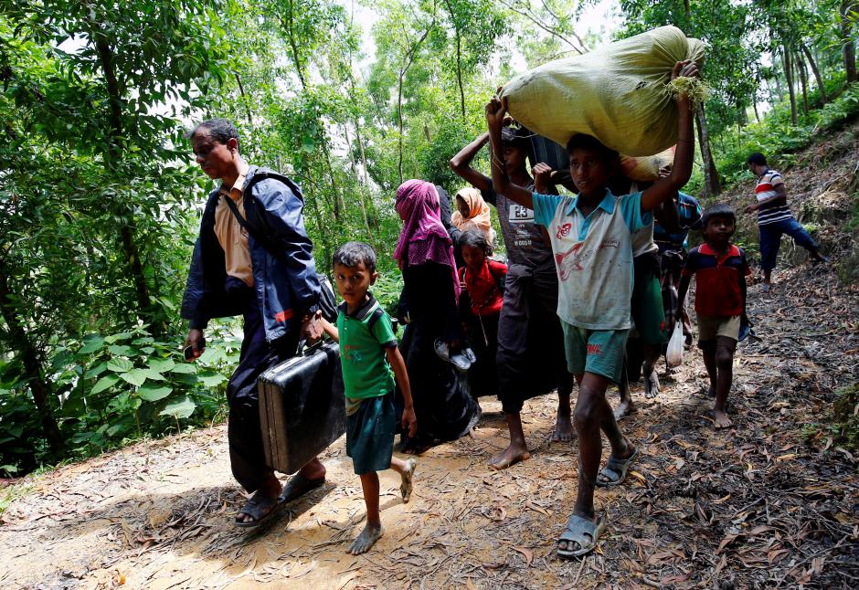 ہزاروں روہنگیائی بنگلہ دیش-میانمار سرحد پر پھنسے ہیں:اقوام متحدہ