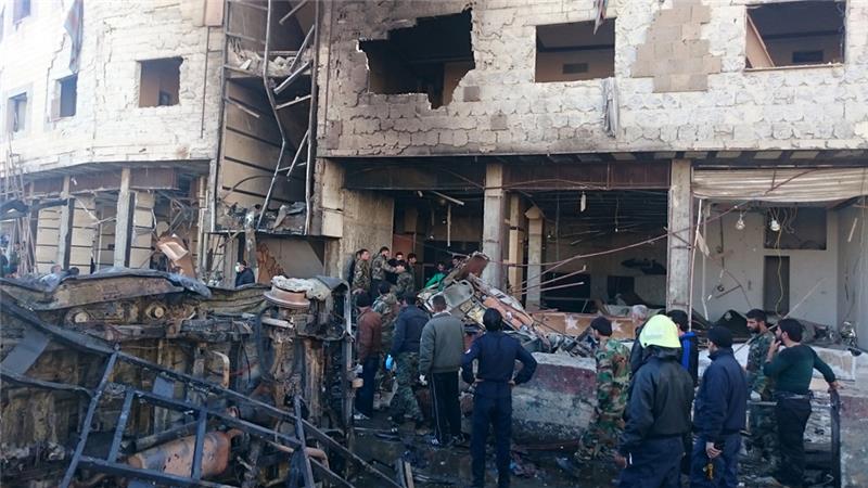 دمشق کے نزدیک دھماکے میں 8فوجی ہلاک