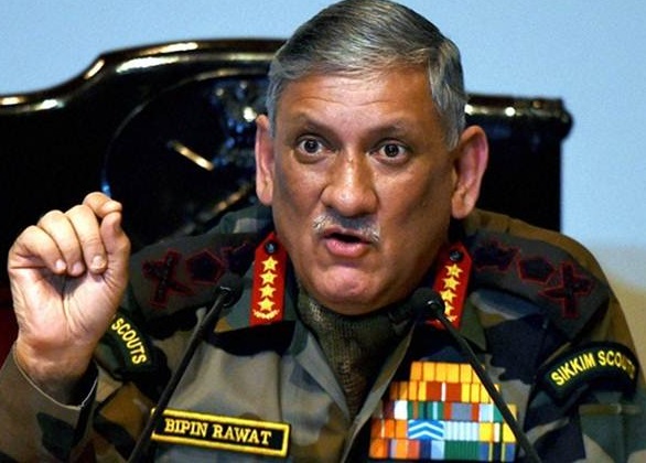 فوج کے کام میں کوئی سیاسی مداخلت نہیں : جنرل راوت