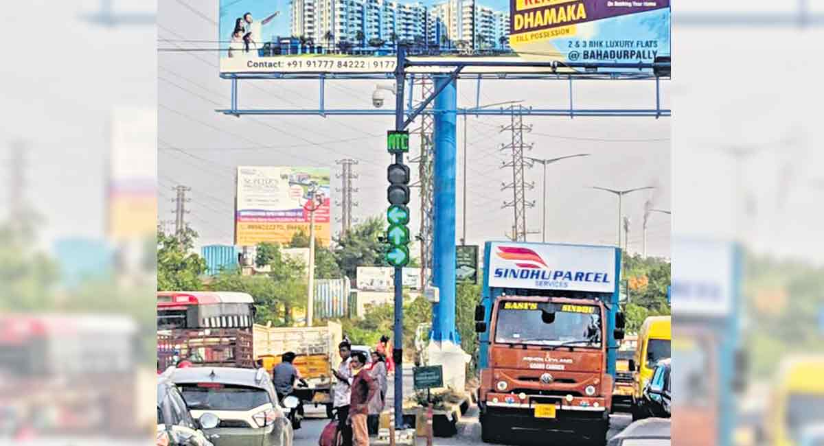 حیدرآباد میں نیا ٹریفک سگنل سسٹم