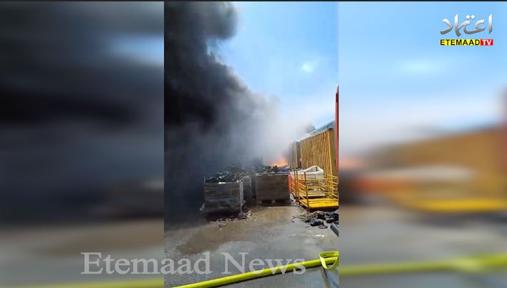  اسرائیل: 14 مئی کو تل ہاشومر کے فوجی اڈے کے گودام میں لگی آگ 