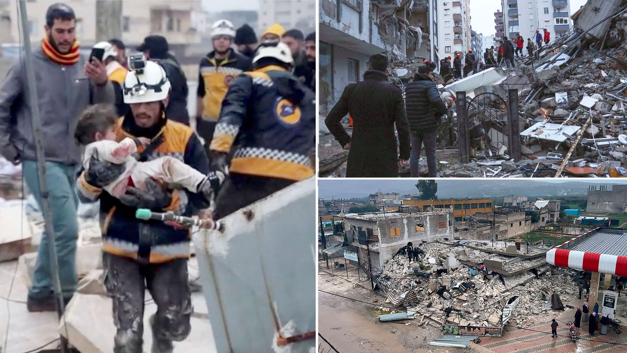 ترکی اور شام میں 7.8 شدت کے زلزلے سے 500 سے زائد افراد ہلاک ہو گئے