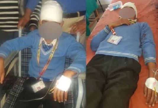 شیوپاں علاقے میں اسکولی بچوں کی بس پر پتھر بازوں کا حملہ