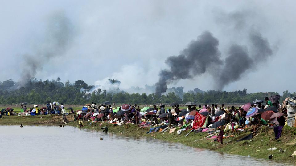 تقریبا ڈیڑھ لاکھ روہنگیا مسلمانوں کے بنگلہ دیش میں داخل ہونے کے پیش نظر اقوام متحدہ کا انسانی تباہی کا انتباہ